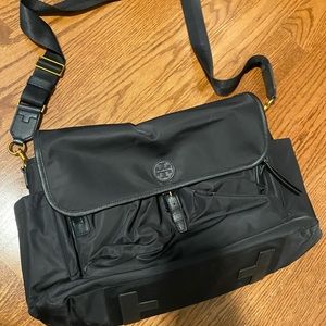 Tory Burch Black Baby Bag with changing pad